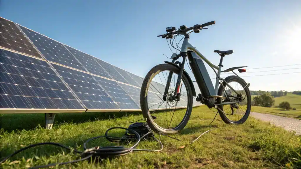 recharge solaire vélo électrique